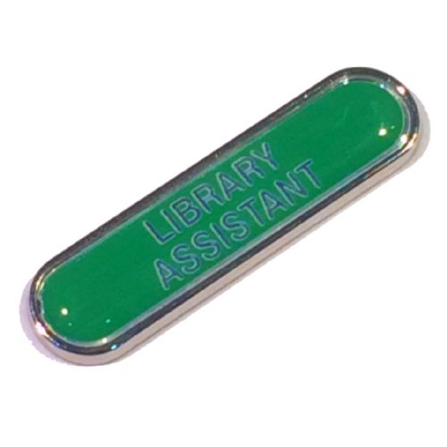 LIBRARY ASSISTANT bar badge